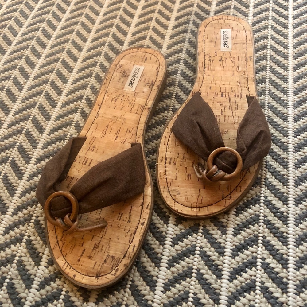 NWOT- brown boho sandals - Picture 1 of 3